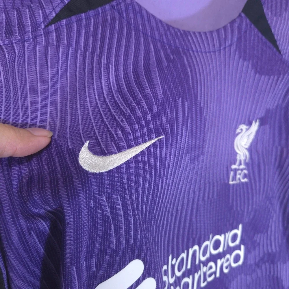 Nike Liverpool FC 23-24 Soccer Jersey Youth XL Third Kit Purple Dri-FIT
